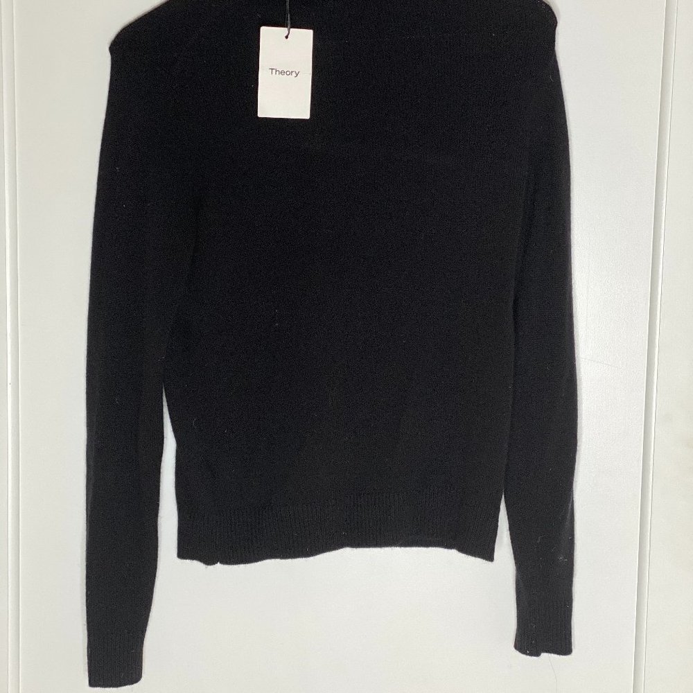 NWT Theory Black Cashmere Turtleneck Sweater